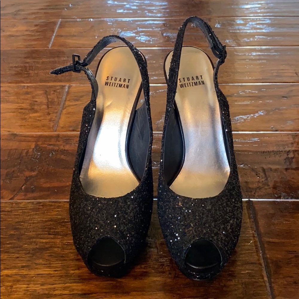 Stuart Weitzman peep toe sling back pumps